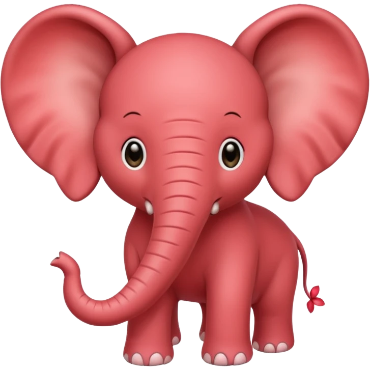 Strawberry elephant emoji