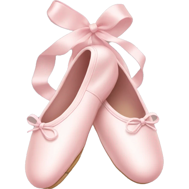 Pale pink ballet shoes emoji