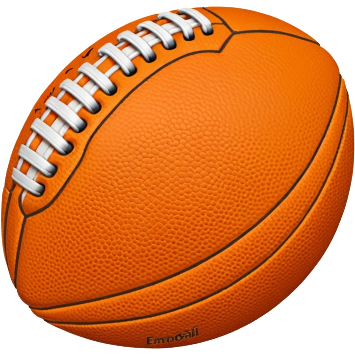 Orange football emoji