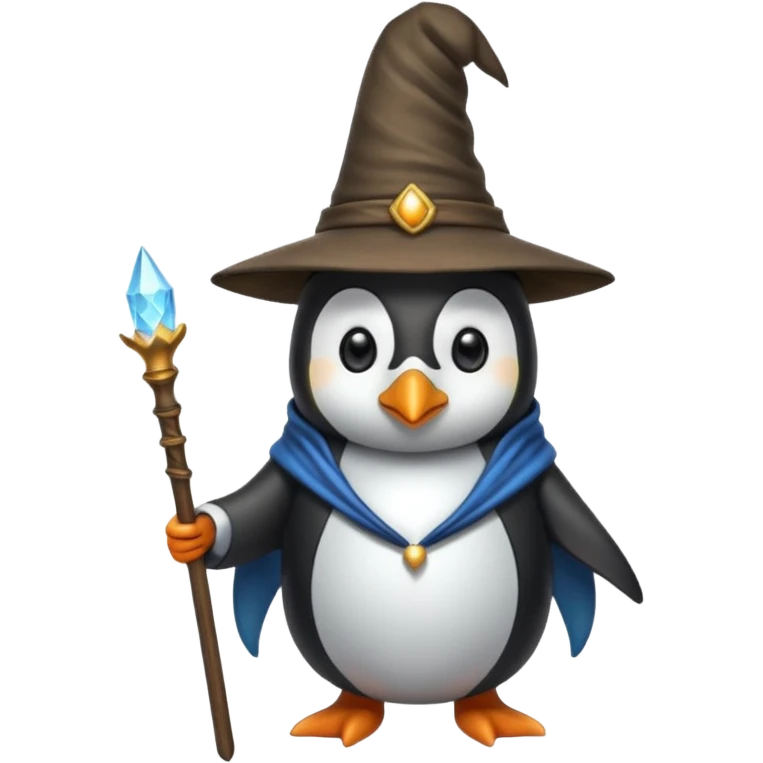 Penguin Wizard emoji