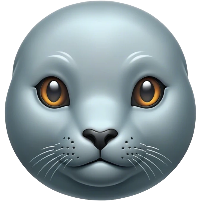 Cinematic Noble Seal Portrait Emoji, Poised and streamlined, with a sleek, smooth body of glossy, muted hues and expressive, dark eyes complemented by a rounded, agile head, Simplified yet sharp and sophisticated features, highly detailed, glowing with a soft, maritime luminescence, high shine, intelligent and graceful, stylized with an air of coastal authority, focused and alert, soft glowing outline, capturing the essence of a watchful marine guardian that appears ready to glide out of the screen with effortless authority! emoji