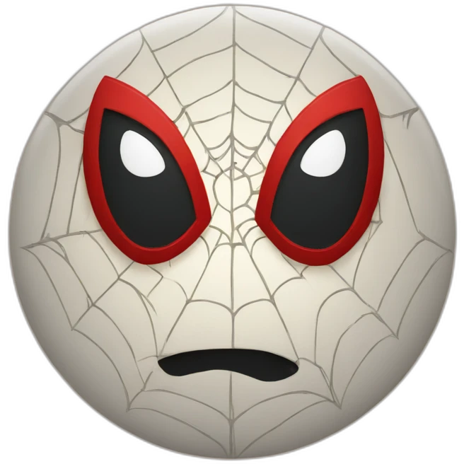 Spiderman face in a circle emoji