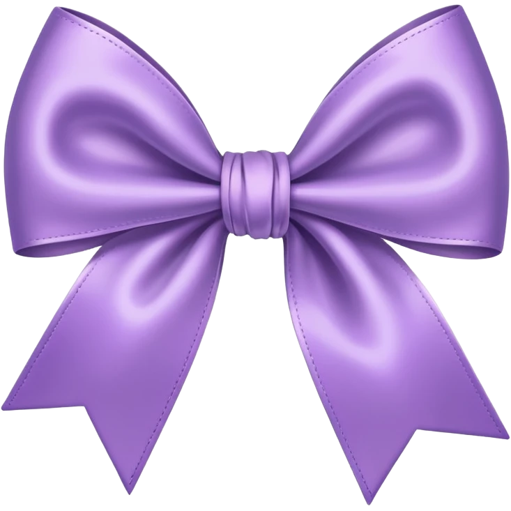 Lilac bow emoji