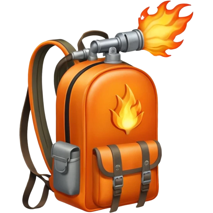 flame thrower with backpack emoji