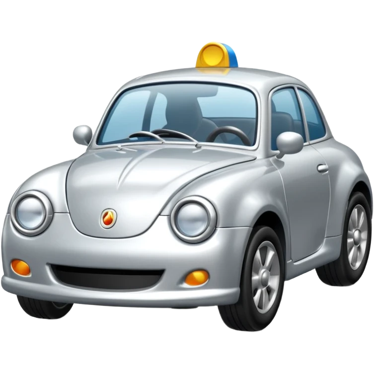 all silver toy car emoji