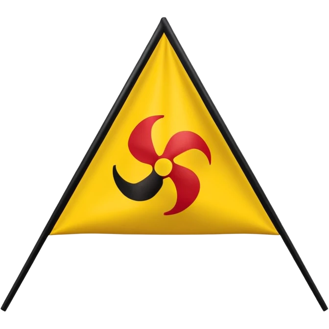 Emoji de la sicile drapeau avec les 3 jambes emoji