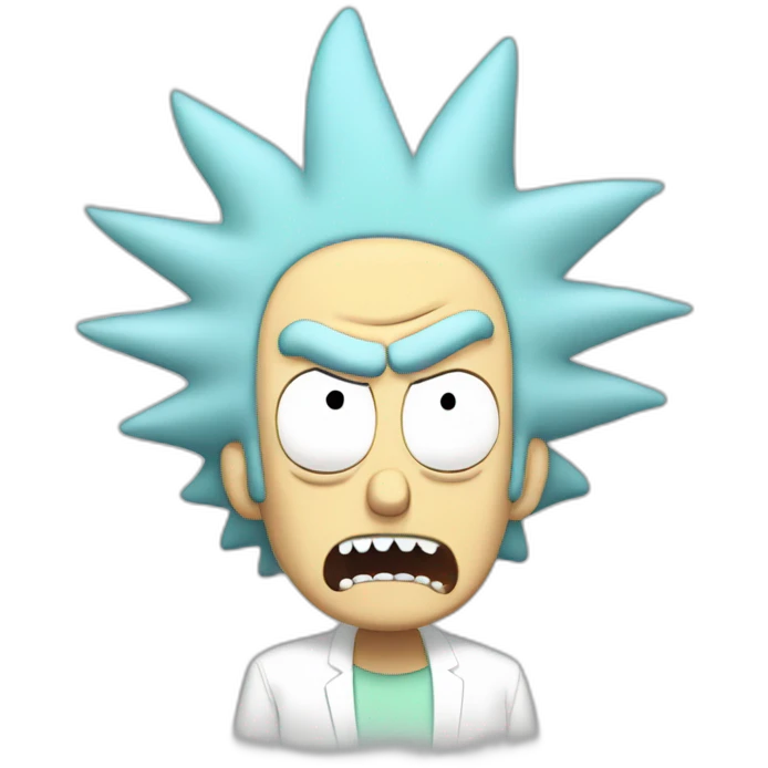 rick sanchez from rick and morty burping full body  emoji