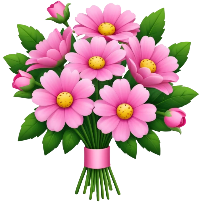 pink flower bouquet  emoji