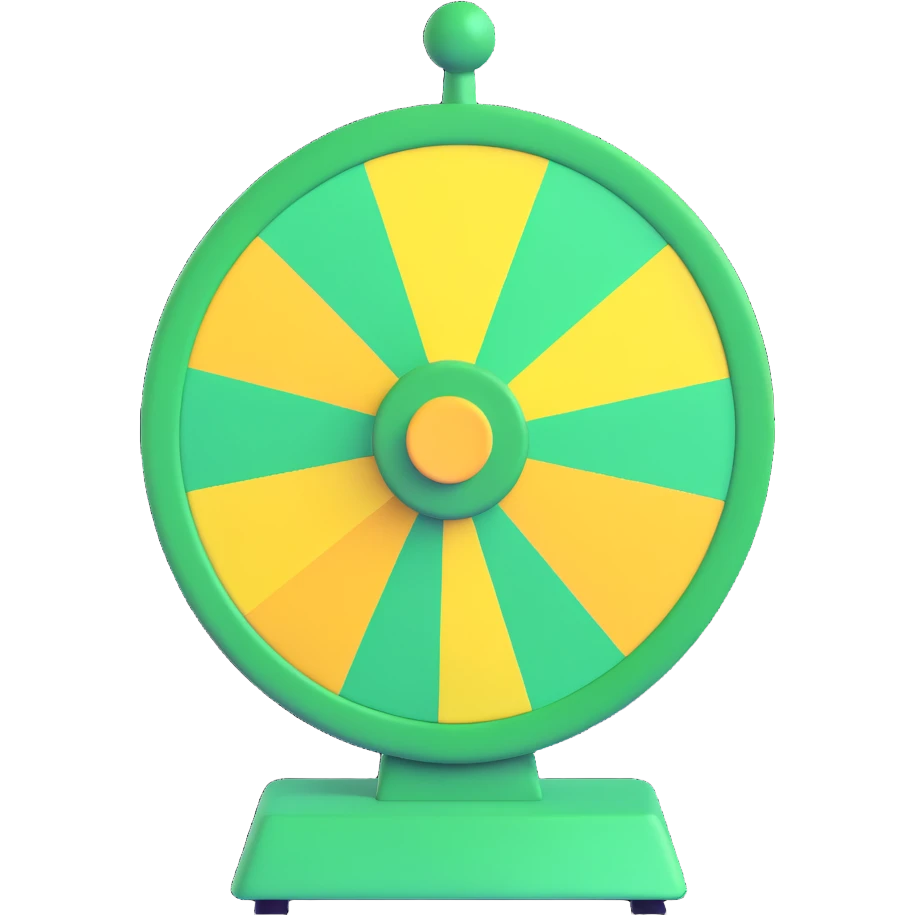 Green Prize Wheel emoji