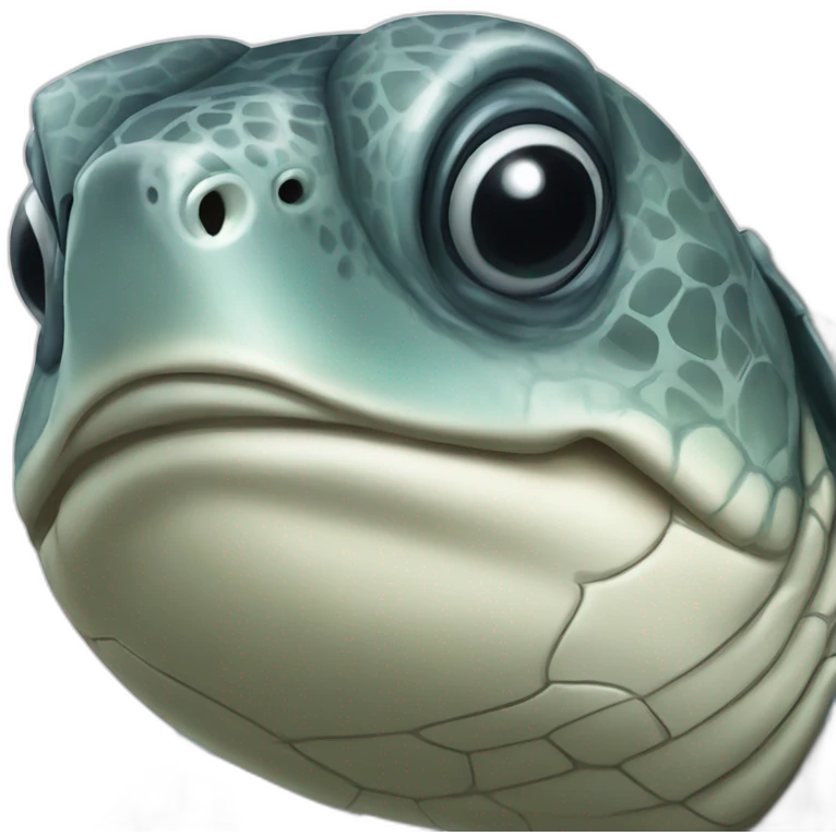 Leatherback sea turtle emoji