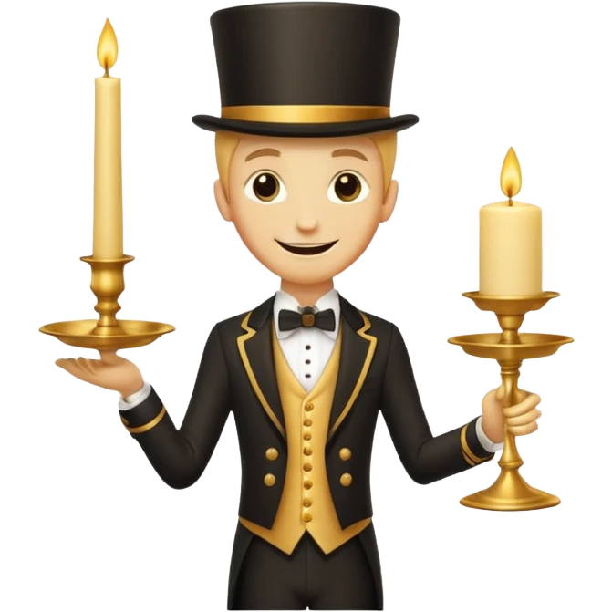 Character in Beauty and the Beast: Candlestick Butler Lumia emoji