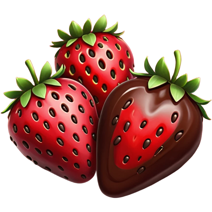 chocolate covered fruit emoji