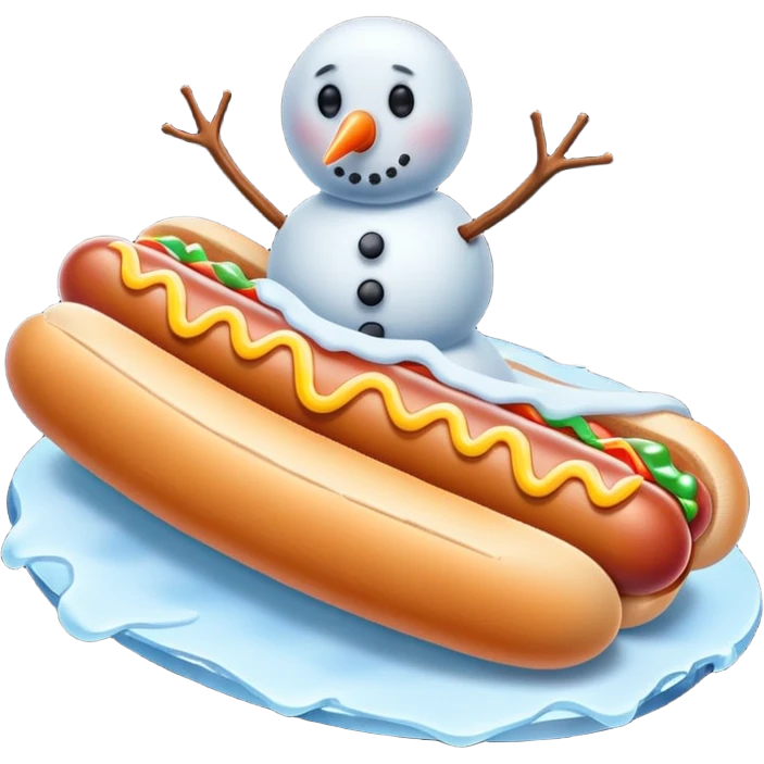 🌭❄️🥶☃️ emoji
