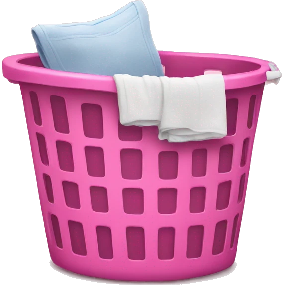 Pink laundry basket  emoji