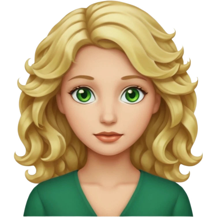 woman with blond wavy hair  emoji