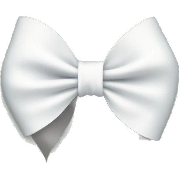a white ribbon bow  emoji