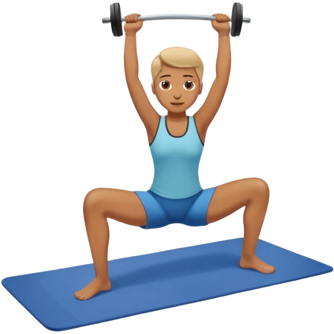exercise mat with a figure lying and lifting legs emoji