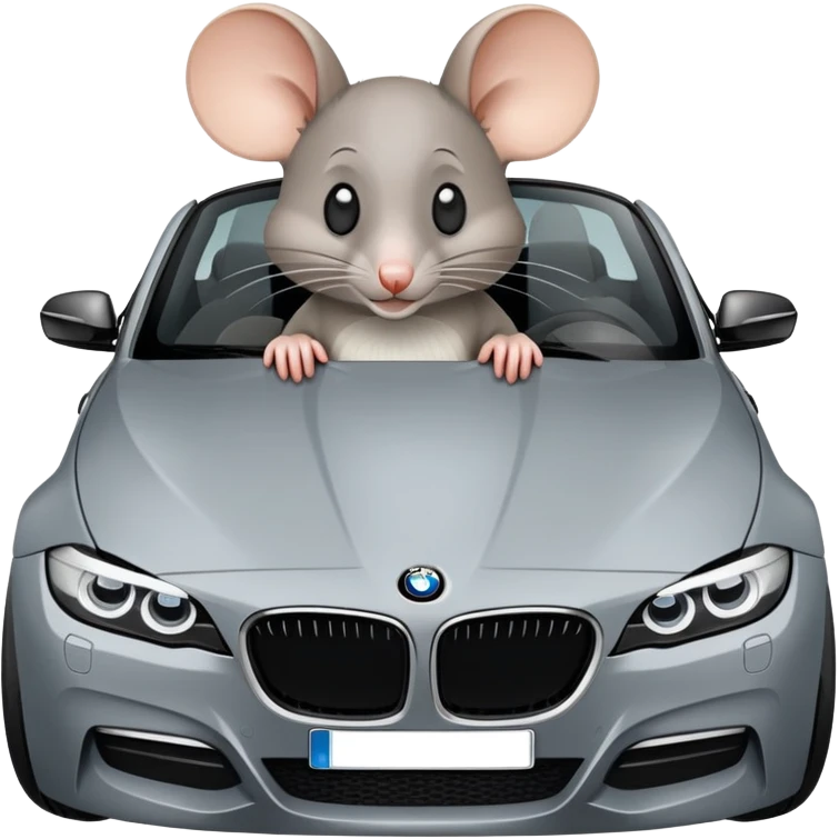 Ratón en bmw emoji