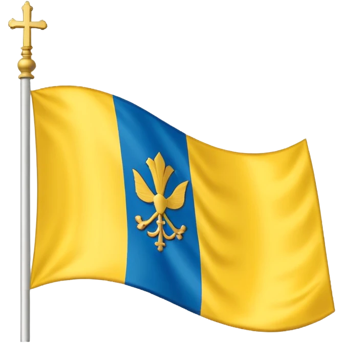 Realistic Vatican City flag catholic  emoji