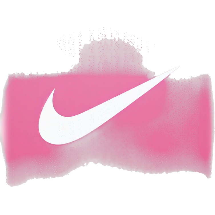Pink nike sign emoji