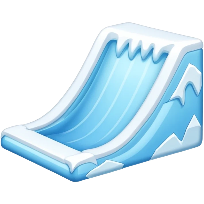 snow slope kicker without ice emoji