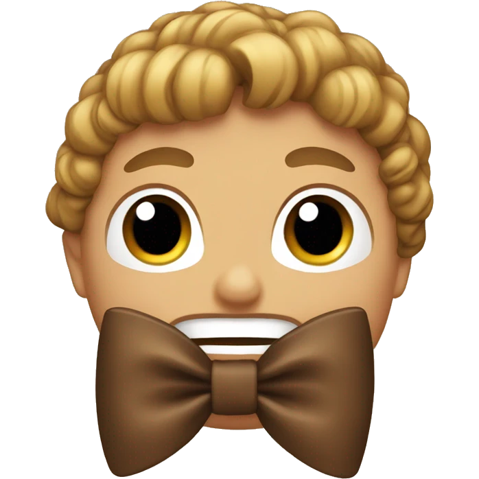 Brown bow emoji