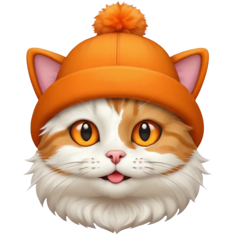A cat with a hat emoji