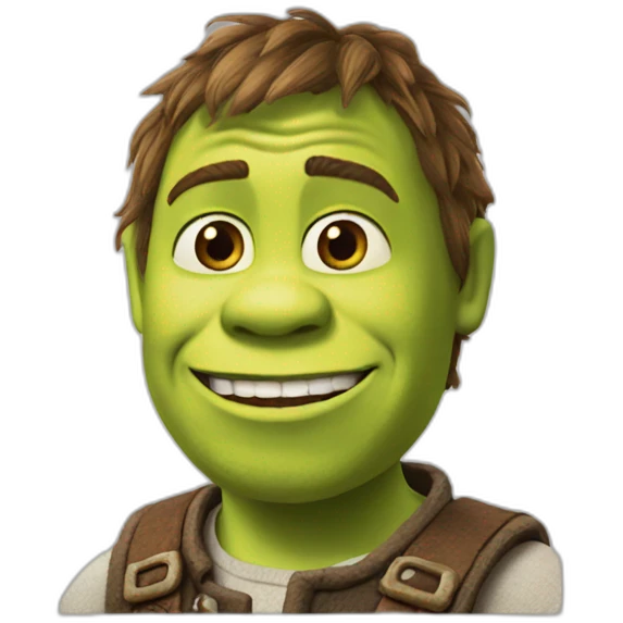 Chat botté avec Shrek emoji