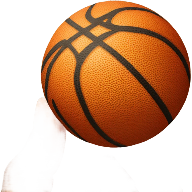 Basketball on a finger emoji