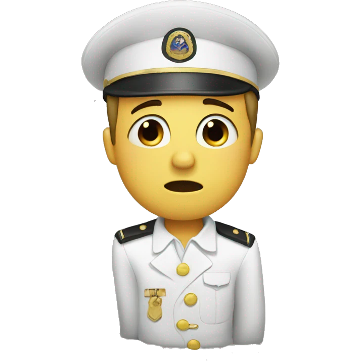stressed salute emoji