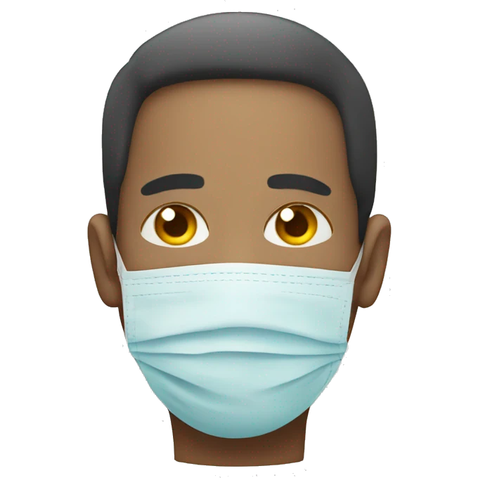 A sick man have mask  emoji