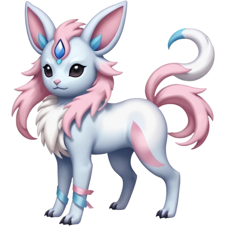 Pastel Absol-Sylveon-fusion (full body) emoji