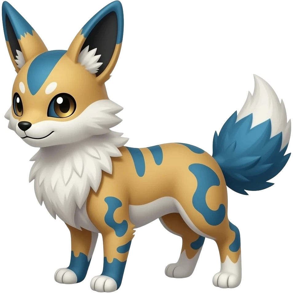 Furret-Minccino-Oshawott-Buizel-hybrid-fusion, full body emoji