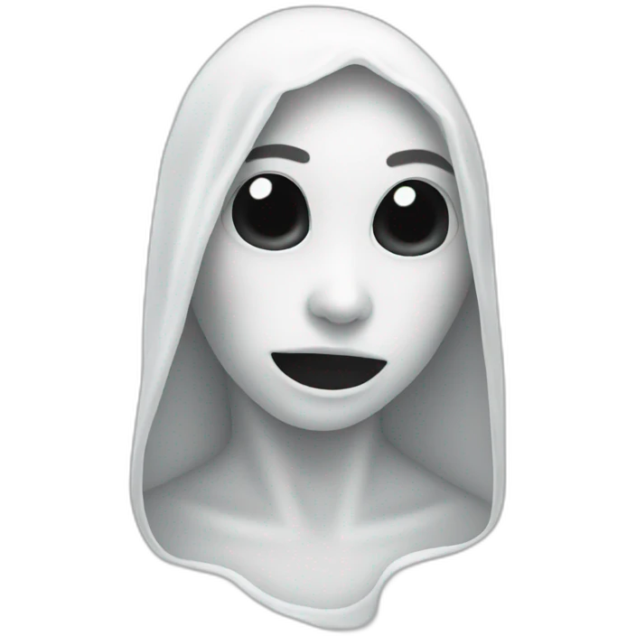 ghost- beauty- angle-white emoji