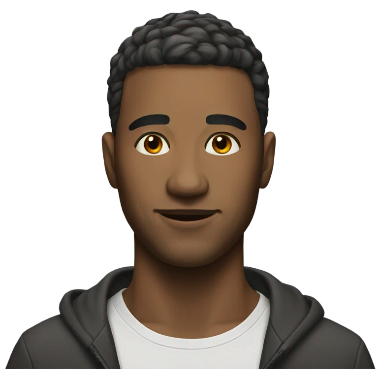 realistic male portrait with short hair emoji