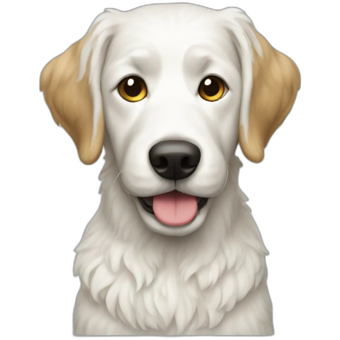 white doodle dog emoji
