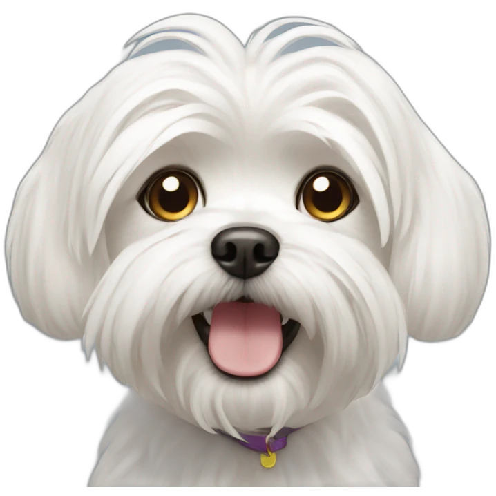 Maltese dog emoji