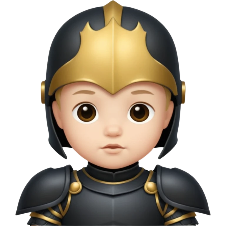black Armored baby emoji