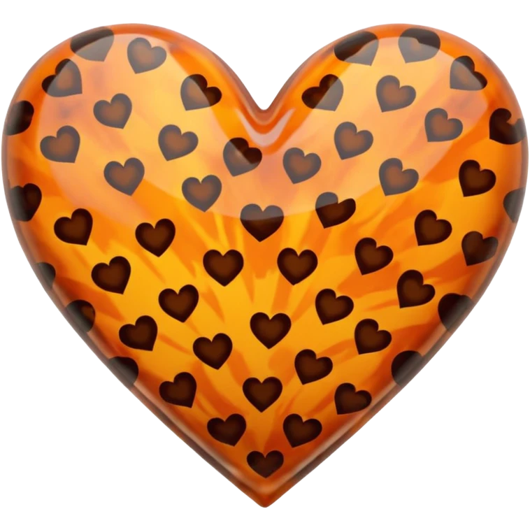 Tortoiseshell heart emoji