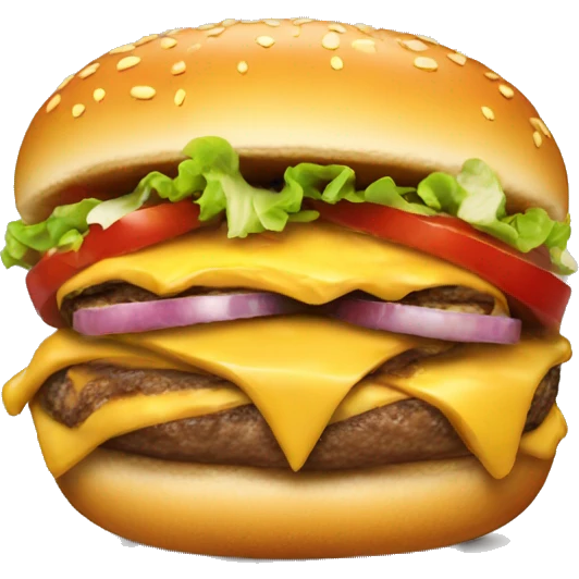 Shitty cheeseburger emoji