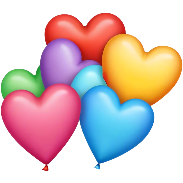 Birthday hearts emoji