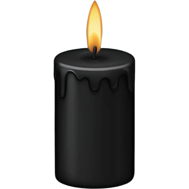 black candle emoji