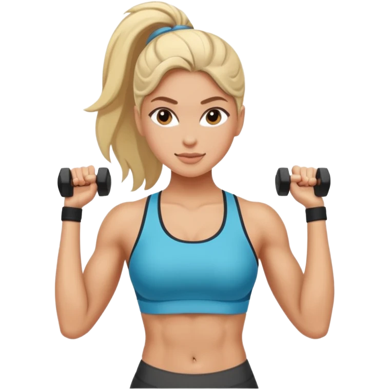 fitness woman emoji