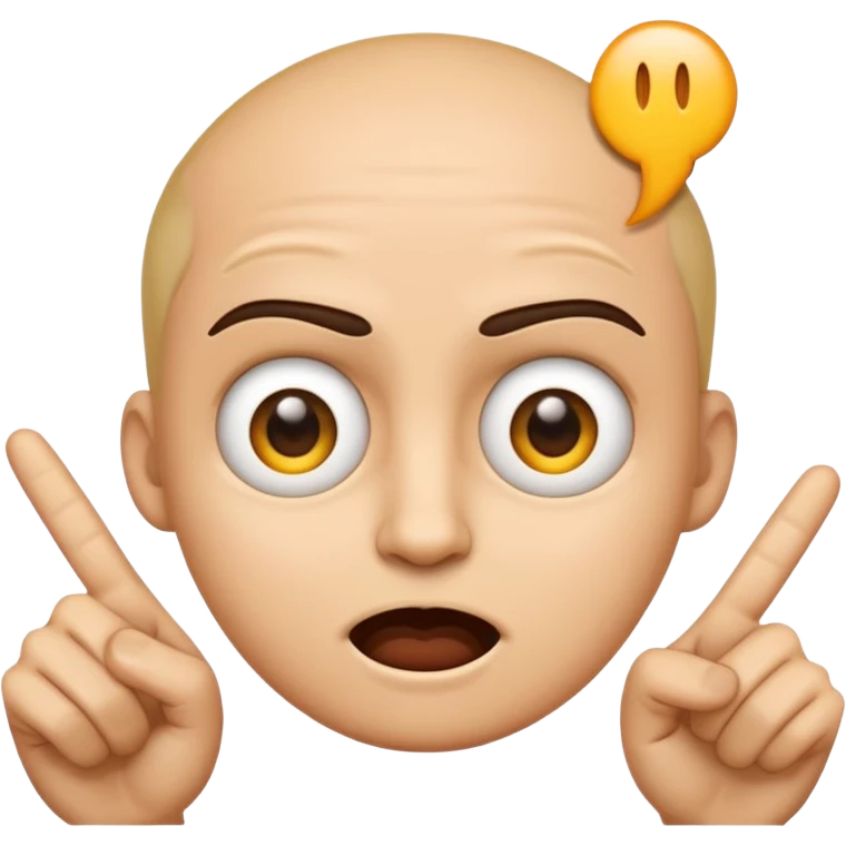 an emoji that with 2 fingers from one hand pointing their eyes a bit mad emoji
