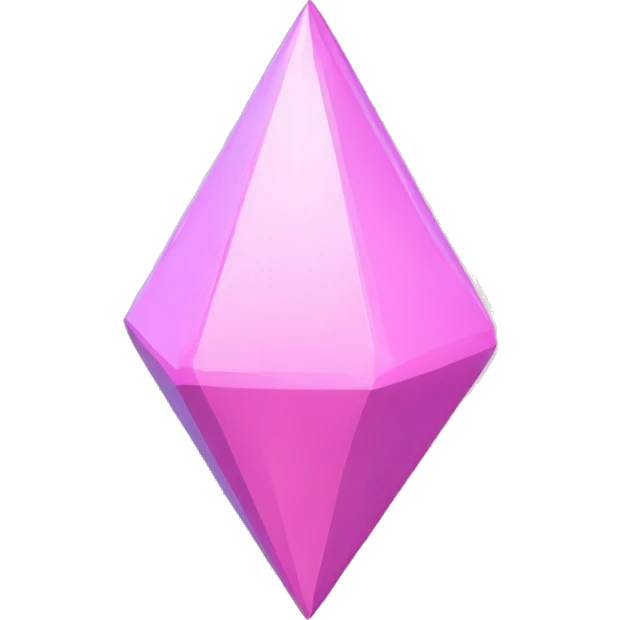The Sims 4 plumbob light pink emoji
