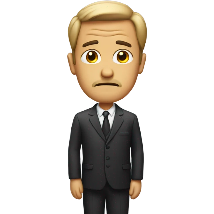 sad gentleman  emoji