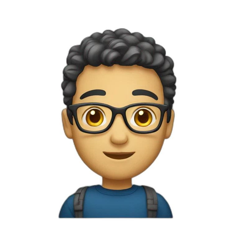 joven estudiante blanco emoji