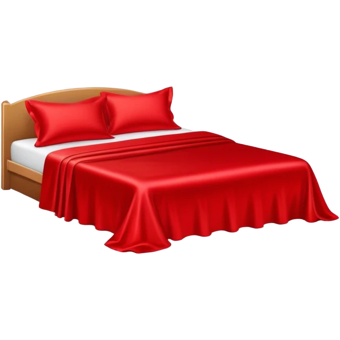 Bed shaking with red satin sheets  emoji