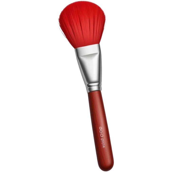Red make up brush emoji