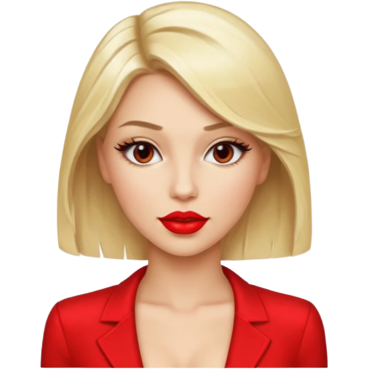 Woman blond in sexy Outfit emoji